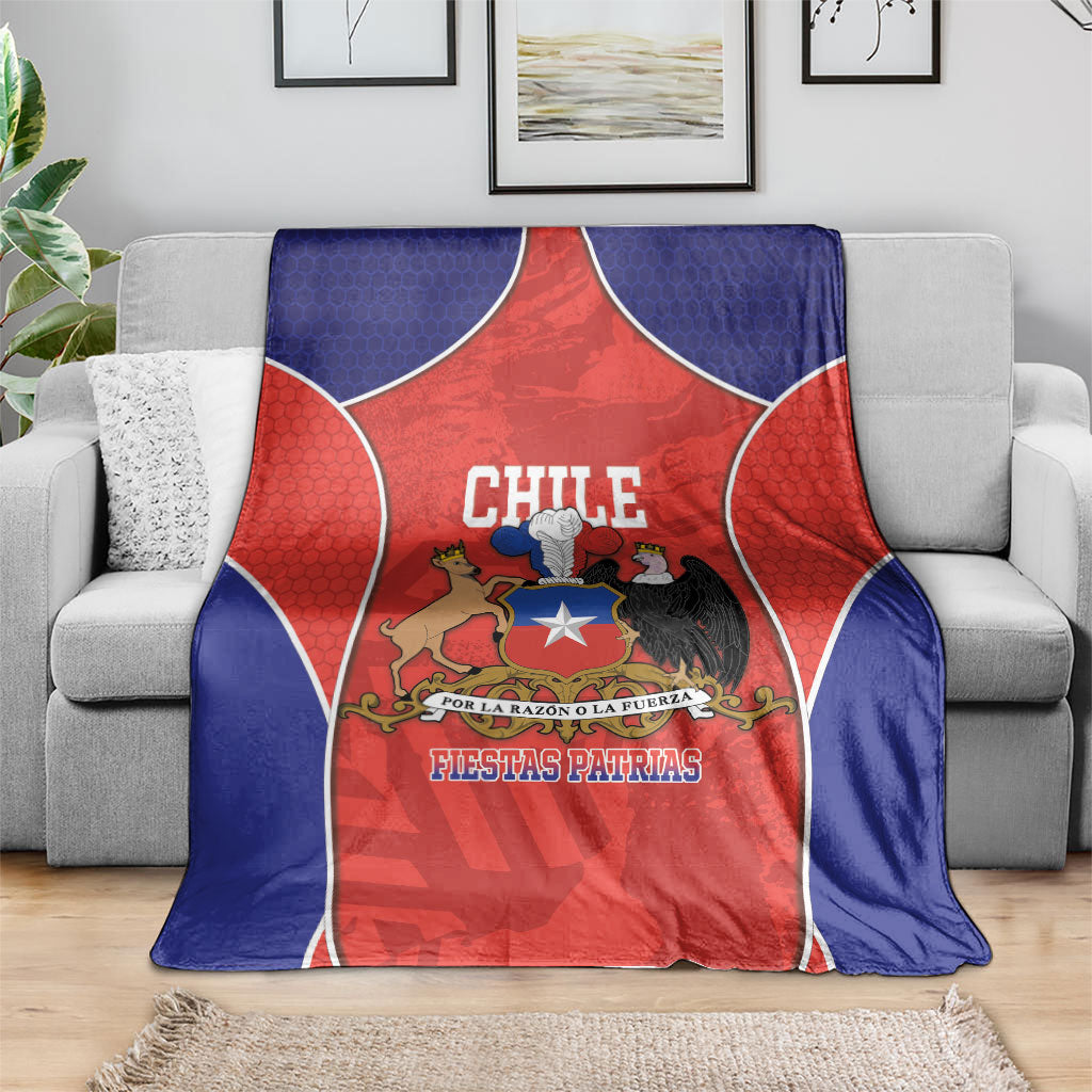 Chile Independence Day Blanket Fiestas Patrias Coat Of Arms Style
