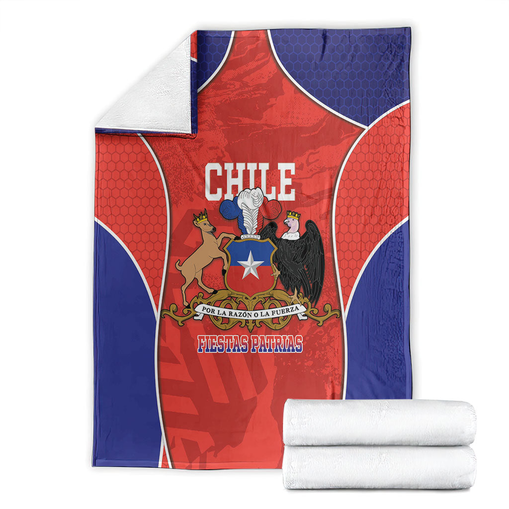 Chile Independence Day Blanket Fiestas Patrias Coat Of Arms Style