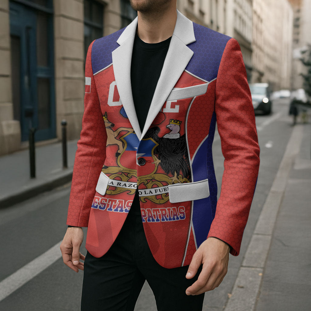 Personalized Chile Independence Day Blazer Fiestas Patrias Coat Of Arms Style
