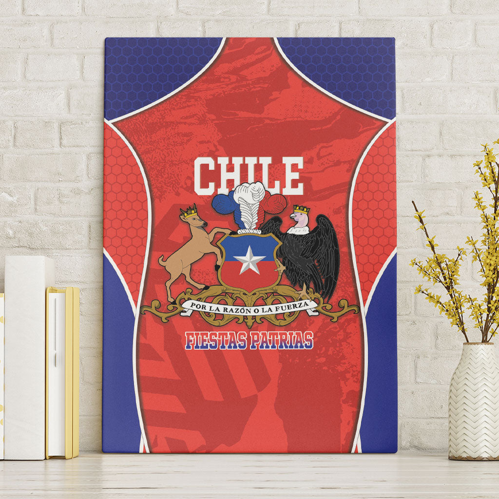 Chile Independence Day Canvas Wall Art Fiestas Patrias Coat Of Arms Style