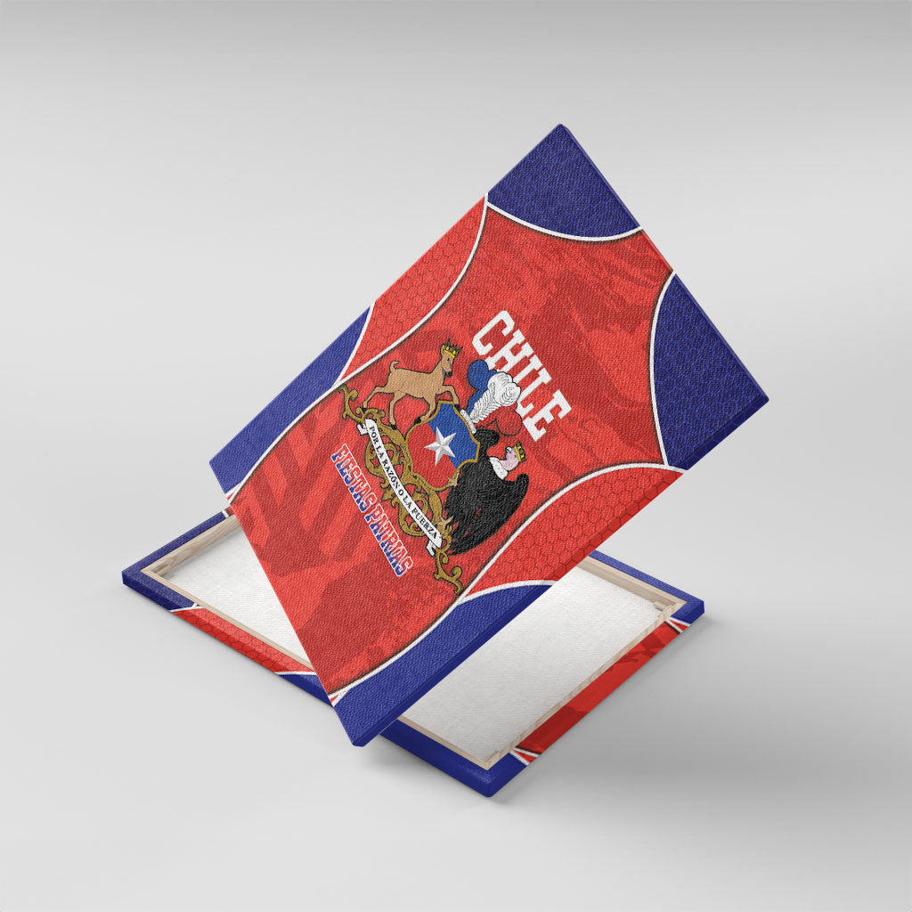 Chile Independence Day Canvas Wall Art Fiestas Patrias Coat Of Arms Style