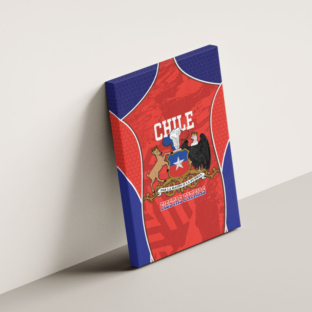 Chile Independence Day Canvas Wall Art Fiestas Patrias Coat Of Arms Style