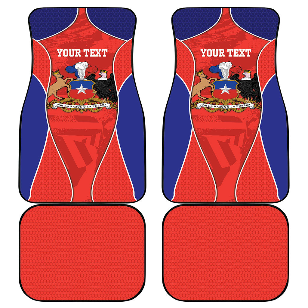 Personalized Chile Independence Day Car Mats Fiestas Patrias Coat Of Arms Style