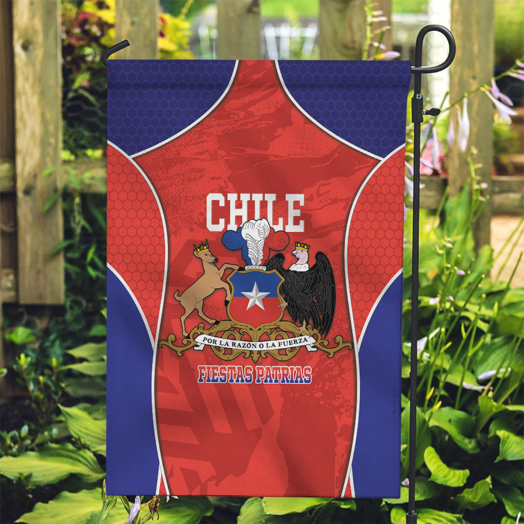 Chile Independence Day Garden Flag Fiestas Patrias Coat Of Arms Style