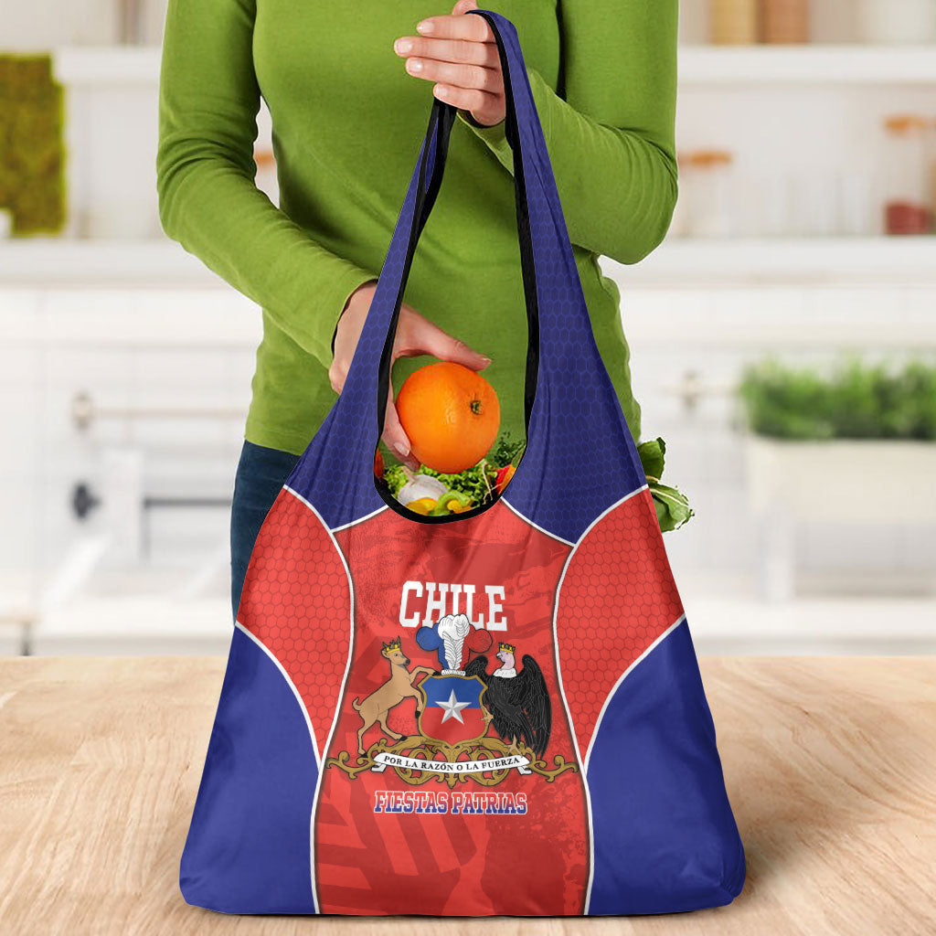 Chile Independence Day Grocery Bag Fiestas Patrias Coat Of Arms Style