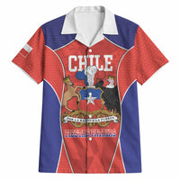 Personalized Chile Independence Day Hawaiian Shirt Fiestas Patrias Coat Of Arms Style