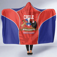 Chile Independence Day Hooded Blanket Fiestas Patrias Coat Of Arms Style
