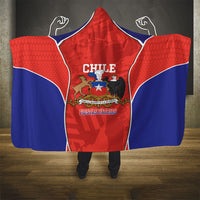 Chile Independence Day Hooded Blanket Fiestas Patrias Coat Of Arms Style