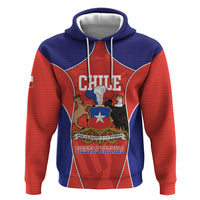 Personalized Chile Independence Day Hoodie Fiestas Patrias Coat Of Arms Style