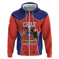 Personalized Chile Independence Day Hoodie Fiestas Patrias Coat Of Arms Style