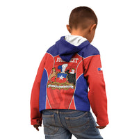 Personalized Chile Independence Day Kid Hoodie Fiestas Patrias Coat Of Arms Style
