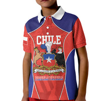 Personalized Chile Independence Day Kid Polo Shirt Fiestas Patrias Coat Of Arms Style
