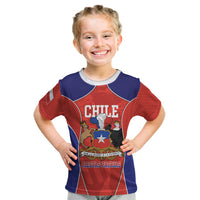 Personalized Chile Independence Day Kid T Shirt Fiestas Patrias Coat Of Arms Style