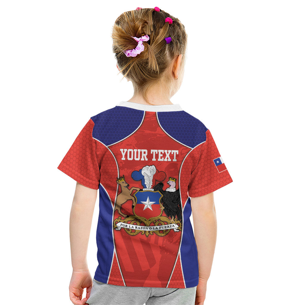 Personalized Chile Independence Day Kid T Shirt Fiestas Patrias Coat Of Arms Style