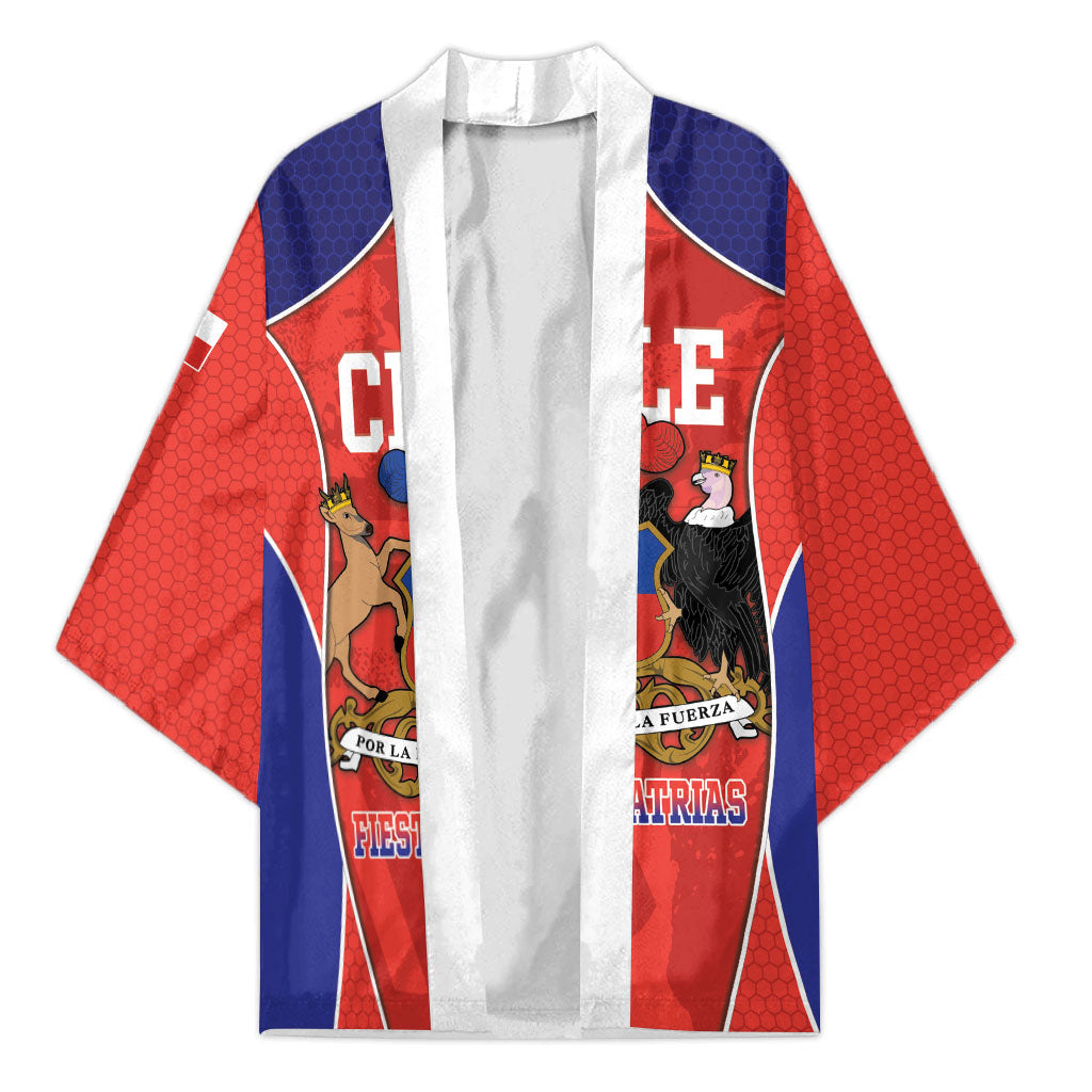 Personalized Chile Independence Day Kimono Fiestas Patrias Coat Of Arms Style