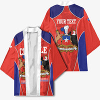 Personalized Chile Independence Day Kimono Fiestas Patrias Coat Of Arms Style