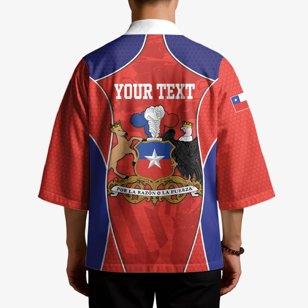 Personalized Chile Independence Day Kimono Fiestas Patrias Coat Of Arms Style