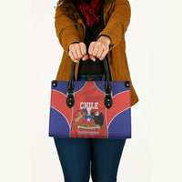 Chile Independence Day Leather Bag Fiestas Patrias Coat Of Arms Style