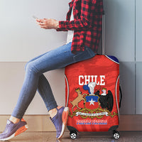 Chile Independence Day Luggage Cover Fiestas Patrias Coat Of Arms Style