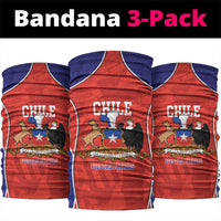 Chile Independence Day Neck Gaiter Fiestas Patrias Coat Of Arms Style