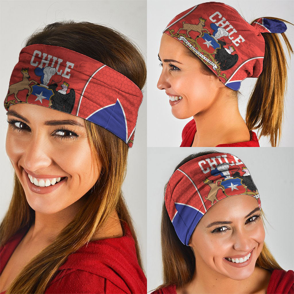 Chile Independence Day Neck Gaiter Fiestas Patrias Coat Of Arms Style