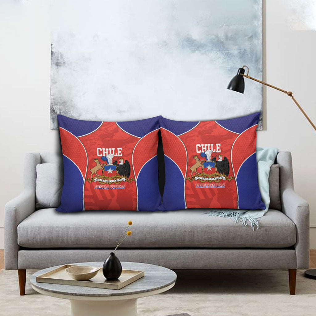 Chile Independence Day Pillow Cover Fiestas Patrias Coat Of Arms Style