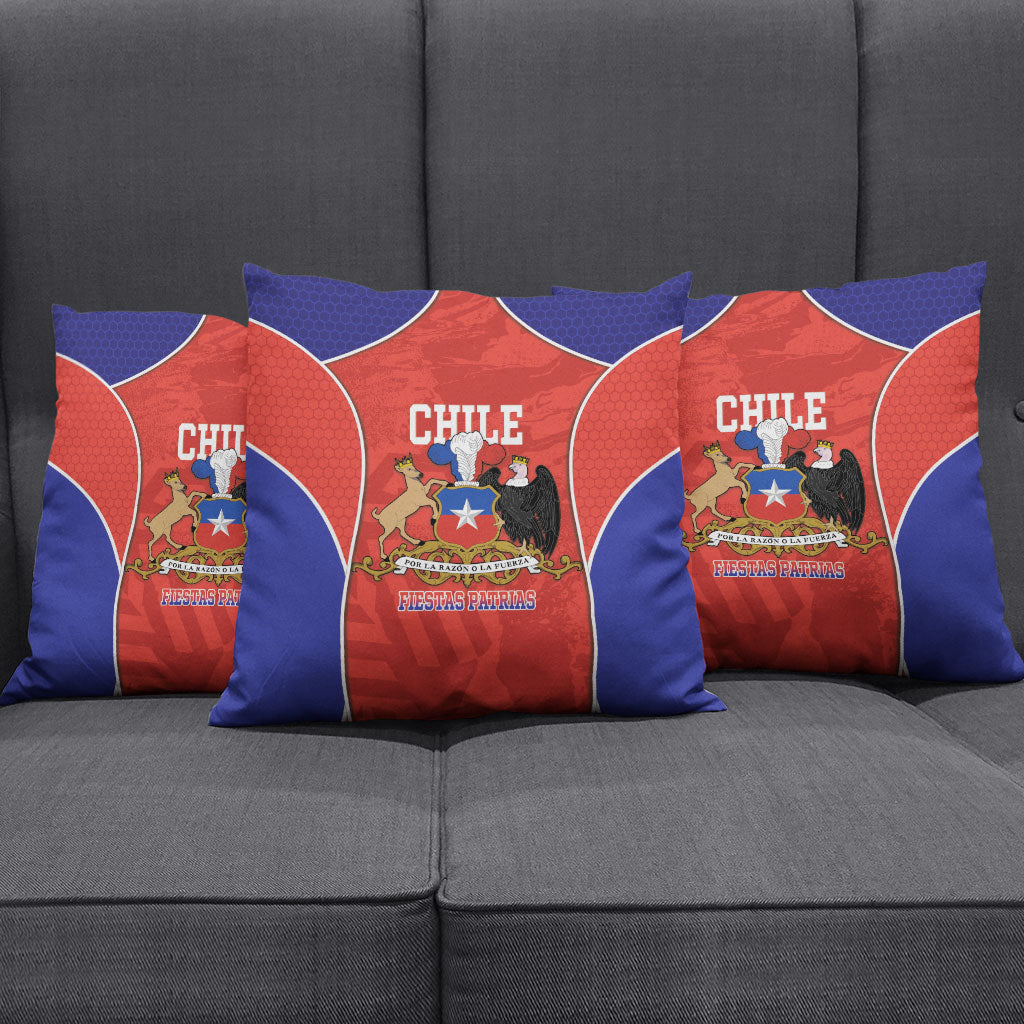 Chile Independence Day Pillow Cover Fiestas Patrias Coat Of Arms Style