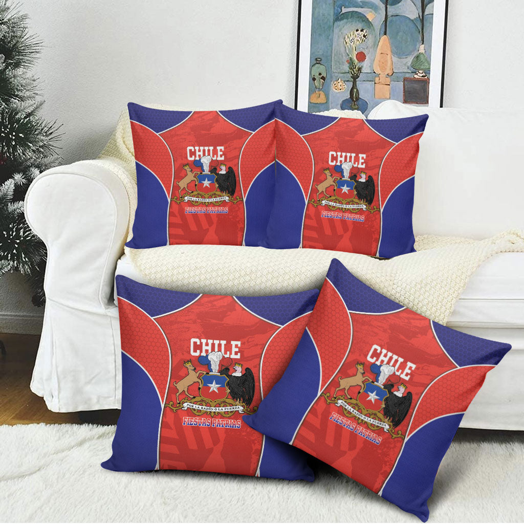Chile Independence Day Pillow Cover Fiestas Patrias Coat Of Arms Style