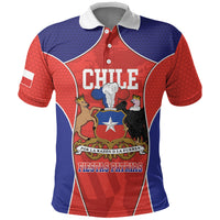 Personalized Chile Independence Day Polo Shirt Fiestas Patrias Coat Of Arms Style