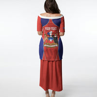 Personalized Chile Independence Day Puletasi Fiestas Patrias Coat Of Arms Style