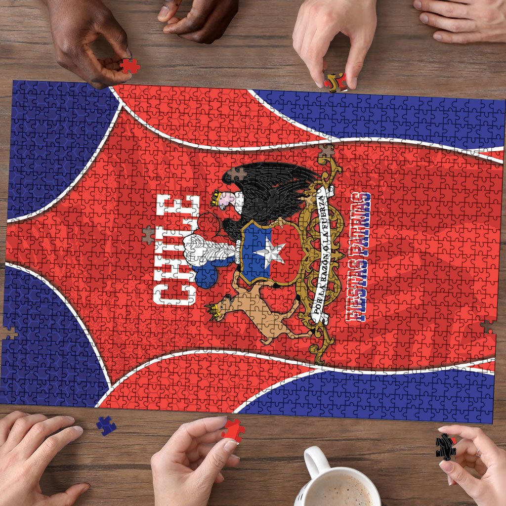 Chile Independence Day Puzzle Fiestas Patrias Coat Of Arms Style
