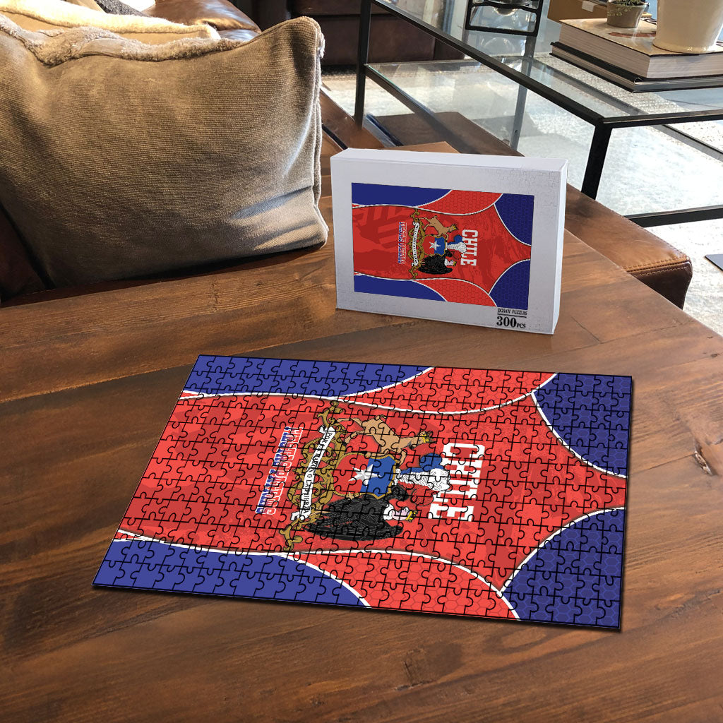 Chile Independence Day Puzzle Fiestas Patrias Coat Of Arms Style