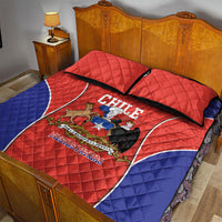 Chile Independence Day Quilt Bed Set Fiestas Patrias Coat Of Arms Style