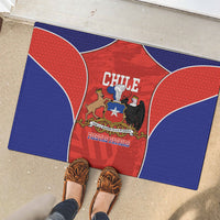 Chile Independence Day Rubber Doormat Fiestas Patrias Coat Of Arms Style