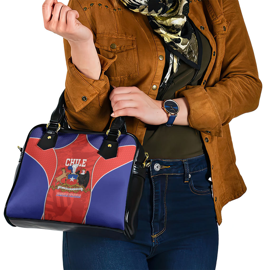 Chile Independence Day Shoulder Handbag Fiestas Patrias Coat Of Arms Style