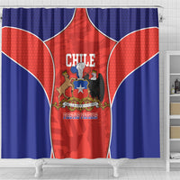 Chile Independence Day Shower Curtain Fiestas Patrias Coat Of Arms Style