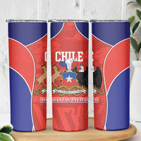 Chile Independence Day Skinny Tumbler Fiestas Patrias Coat Of Arms Style