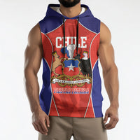 Personalized Chile Independence Day Sleeveless Hoodie Fiestas Patrias Coat Of Arms Style
