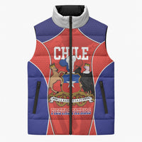 Personalized Chile Independence Day Sleeveless Puffer Jacket Fiestas Patrias Coat Of Arms Style