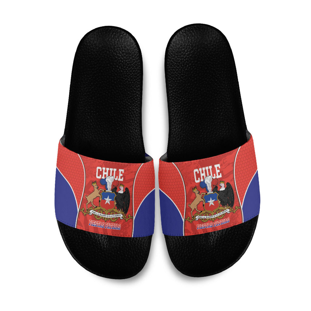 Chile Independence Day Slide Sandals Fiestas Patrias Coat Of Arms Style