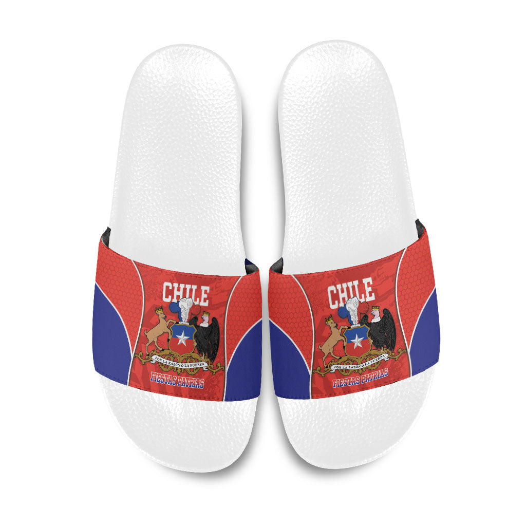 Chile Independence Day Slide Sandals Fiestas Patrias Coat Of Arms Style