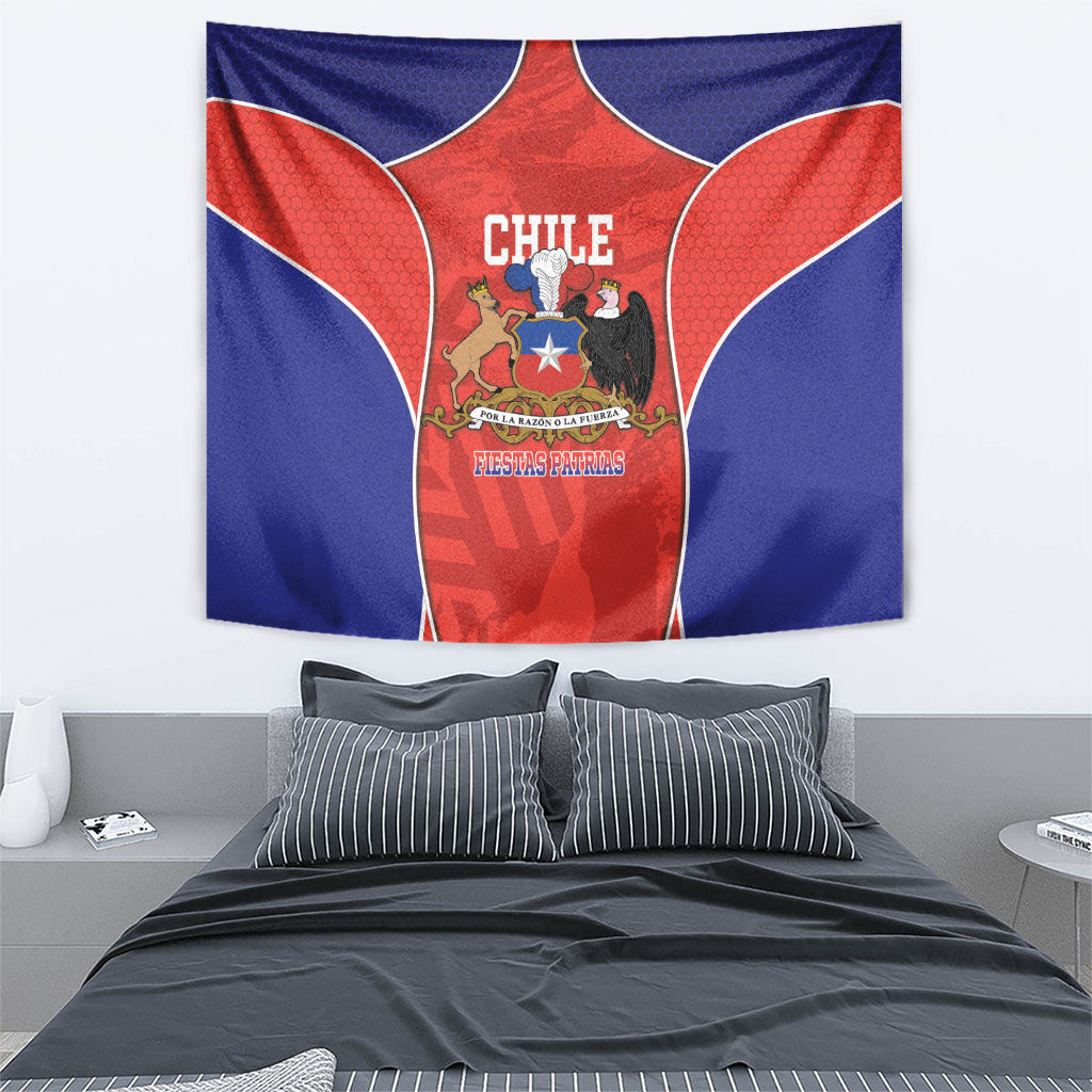 Chile Independence Day Tapestry Fiestas Patrias Coat Of Arms Style