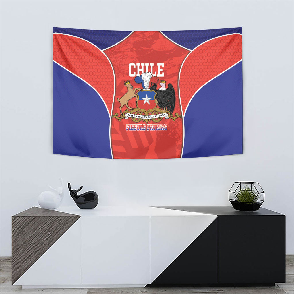Chile Independence Day Tapestry Fiestas Patrias Coat Of Arms Style