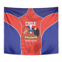 Chile Independence Day Tapestry Fiestas Patrias Coat Of Arms Style