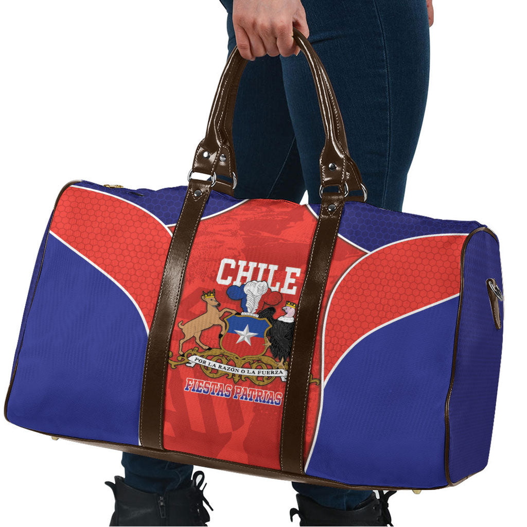 Chile Independence Day Travel Bag Fiestas Patrias Coat Of Arms Style