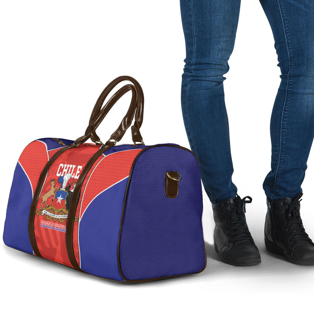 Chile Independence Day Travel Bag Fiestas Patrias Coat Of Arms Style