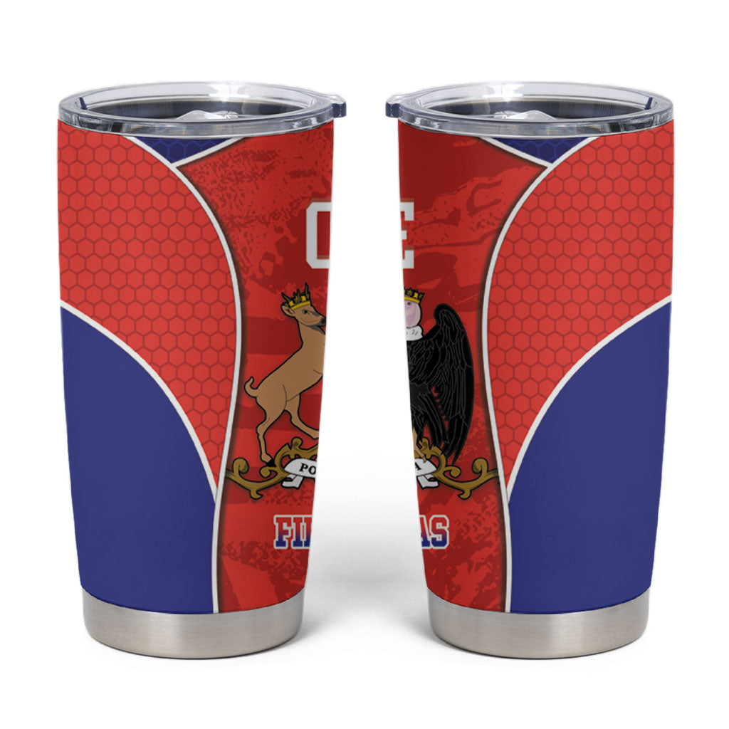 Chile Independence Day Tumbler Cup Fiestas Patrias Coat Of Arms Style