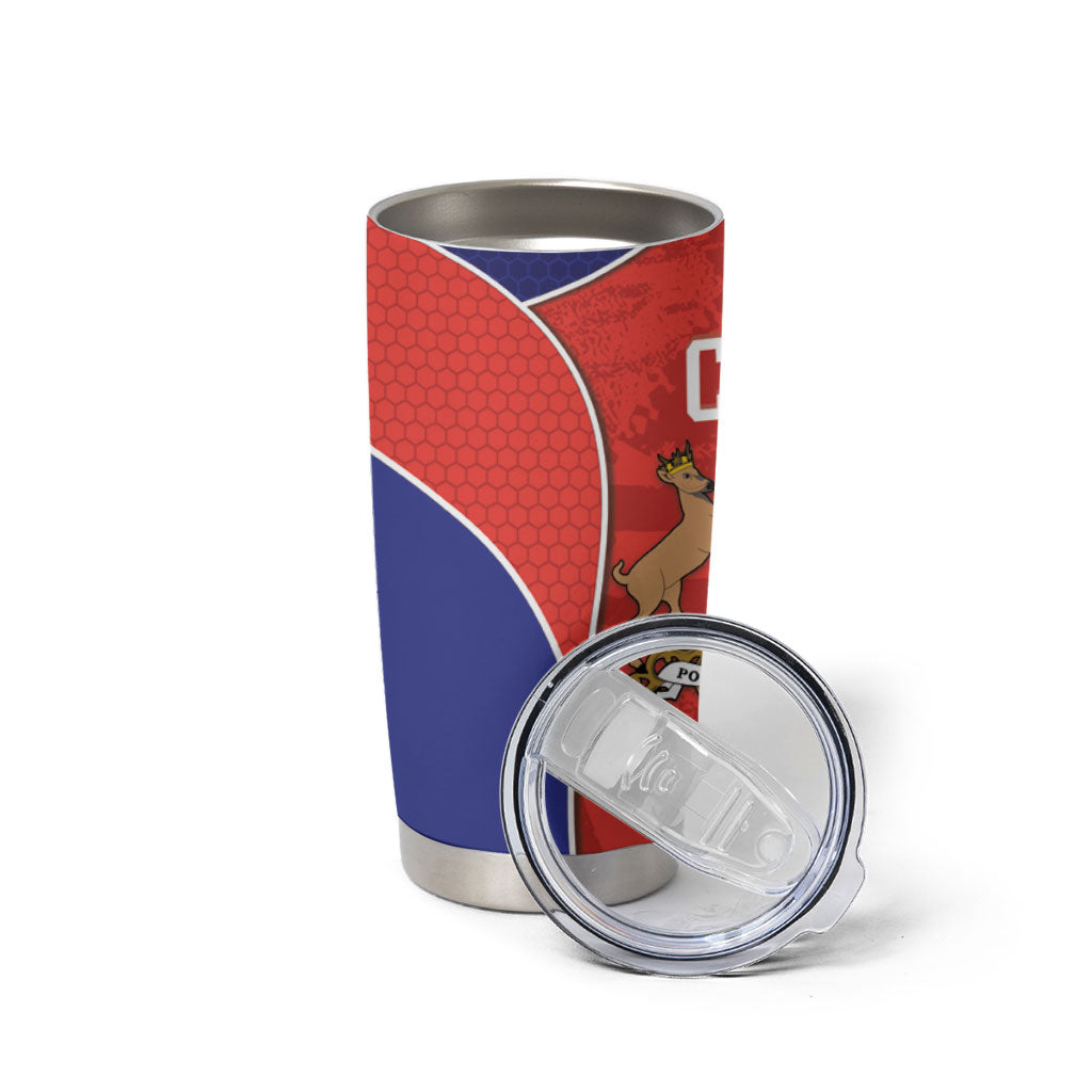 Chile Independence Day Tumbler Cup Fiestas Patrias Coat Of Arms Style