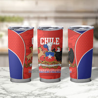 Chile Independence Day Tumbler Cup Fiestas Patrias Coat Of Arms Style