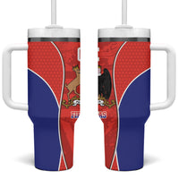 Chile Independence Day Tumbler With Handle Fiestas Patrias Coat Of Arms Style